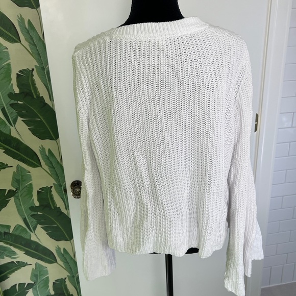Free People Sweaters Free People Damsel Bell Flare Sleeve Knit Sweater M - Picture 12 of 13